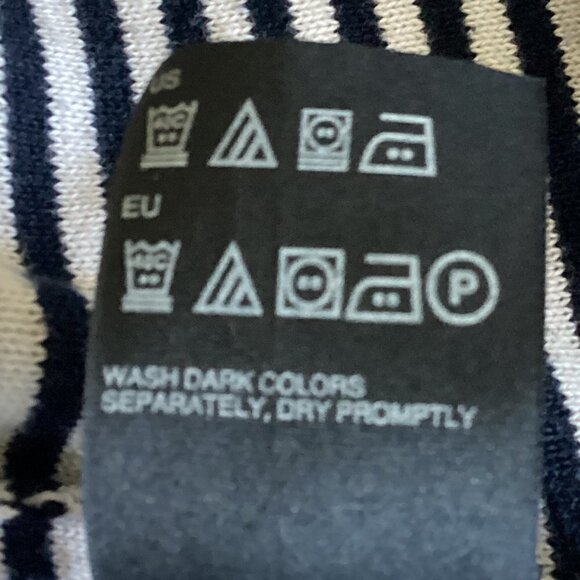 Tommy Hilfiger Striped V-Neck Pullover Sweater  Sz XXL Navy/White 140R - Picture 11 of 12